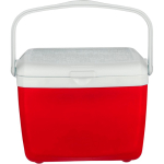 Nevera portátil de plástico resistente con doble pared y asa 13L color rojo sexta vista