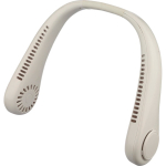 Ventilador de cuello manos libres con 3 velocidades 800mAh color blanco tercera vista