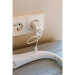 Ventilador de cuello manos libres con 3 velocidades 800mAh color blanco cuarta vista