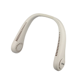 Ventilador de cuello manos libres con 3 velocidades 800mAh color blanco vista de impresión