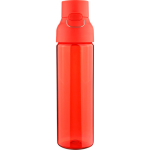 Botella de tritán resistente con cierre de clic y asa superior 750ml color rojo segunda vista