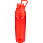 Botella de tritán resistente con cierre de clic y asa superior 750ml color rojo tercera vista