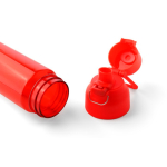 Botella de tritán resistente con cierre de clic y asa superior 750ml color rojo cuarta vista