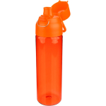 Botella de tritán resistente con cierre de clic y asa superior 750ml color naranja tercera vista