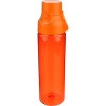 Botella de tritán resistente con cierre de clic y asa superior 750ml color naranja quinta vista