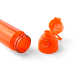 Botella de tritán resistente con cierre de clic y asa superior 750ml color naranja sexta vista