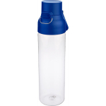 Botella de tritán transparente tapa de color y cierre de clic 750ml color azul séptima vista