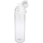 Botella de tritán transparente tapa de color y cierre de clic 750ml color blanco cuarta vista