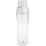 Botella de tritán transparente tapa de color y cierre de clic 750ml color blanco sexta vista