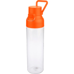 Botella de tritán transparente tapa de color y cierre de clic 750ml color naranja primera vista