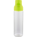 Botella de tritán transparente tapa de color y cierre de clic 750ml color verde lima primera vista