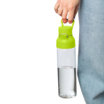 Botella de tritán transparente tapa de color y cierre de clic 750ml color verde lima quinta vista