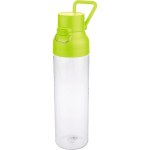 Botella de tritán transparente tapa de color y cierre de clic 750ml color verde lima sexta vista