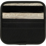 Funda de RPET para llaves y tarjetas con bloqueo RFID y cierre velcro color negro tercera vista