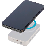 Batería externa reciclada con carga USB-C 15W inalámbrica 10.000mAh color blanco primera vista