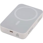 Batería externa reciclada con carga USB-C 15W inalámbrica 10.000mAh color blanco segunda vista