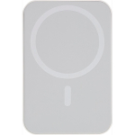 Batería externa reciclada con carga USB-C 15W inalámbrica 10.000mAh color blanco tercera vista
