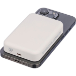 Batería externa reciclada con carga USB-C 15W inalámbrica 10.000mAh color blanco novena vista