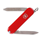 Navaja de acero inoxidable formato llavero Victorinox con 6 funciones color rojo segunda vista