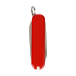 Navaja de acero inoxidable formato llavero Victorinox con 6 funciones color rojo cuarta vista
