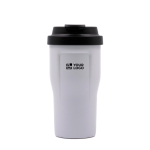 Vaso térmico de acero inox. con triple capa BrandCharger 510ml color blanco vista de impresión