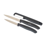 Set de cocina de acero inoxidable con 2 cuchillos y pelador Victorinox color negro séptima vista