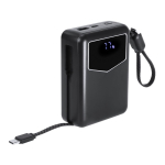 Power bank con cables integrados y pantalla indicadora 20000mAh
