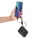 Power bank con cables integrados y pantalla indicadora 20000mAh