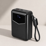 Power bank con cables integrados y pantalla indicadora 20000mAh