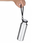 Botella térmica de acero inox. reciclado con correa trenzada 480ml
