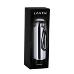 Botella térmica de acero inox. reciclado con correa trenzada 480ml