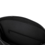 Bolso de viaje roll-top de piel sintética con cinta trolley y correa