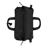 Bolso de viaje roll-top de piel sintética con cinta trolley y correa