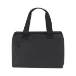 Nevera de piel sintética con bolsillo frontal y cierre a cremallera 12L color negro primera vista