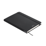 Libreta con tapa de PU con conexión NFC A5 y hojas lisas