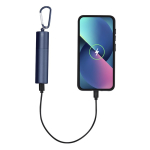 Power bank de aluminio reciclado recargable y extraíble 2200mAh