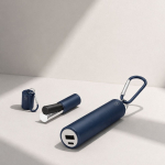 Power bank de aluminio reciclado recargable y extraíble 2200mAh
