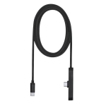 Cable cargador USB-C de plástico reciclado con soporte para móvil 60W