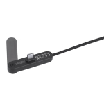 Cable cargador USB-C de plástico reciclado con soporte para móvil 60W