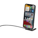 Cable cargador USB-C de plástico reciclado con soporte para móvil 60W