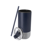 Vaso térmico de acero inoxidable reciclado con doble apertura 480ml