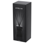 Difusor aromático de cristal negro con 5 varillas de fibra 200ml
