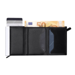 Tarjetero y billetero de piel sintética con protección RFID