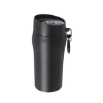 Vaso térmico de acero inoxidable reciclado y apertura por botón 280ml color negro primera vista