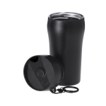 Vaso térmico de acero inoxidable reciclado y apertura por botón 280ml