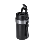 Vaso térmico de acero inoxidable reciclado con asa y pajita 490ml