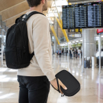 Funda organizadora de viaje en PU con cremallera y protección RFID