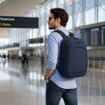 Mochila de poliéster y PU extensible para portátil de hasta 15''