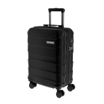 Trolley de viaje con carcasa rígida texturizada y candado TSA 40L color negro primera vista