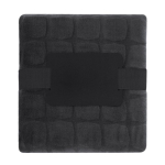 Manta de poliéster coral de cuadros con reverso extrasuave 300g/m² color negro primera vista